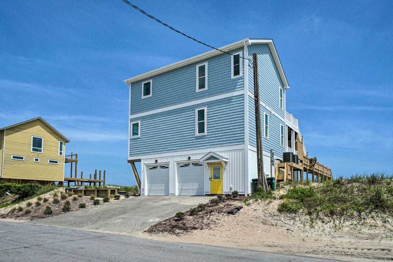 Beachfront Oasis With 2 Large Decks, Bbq And Views! Topsail Beach Eksteriør bilde