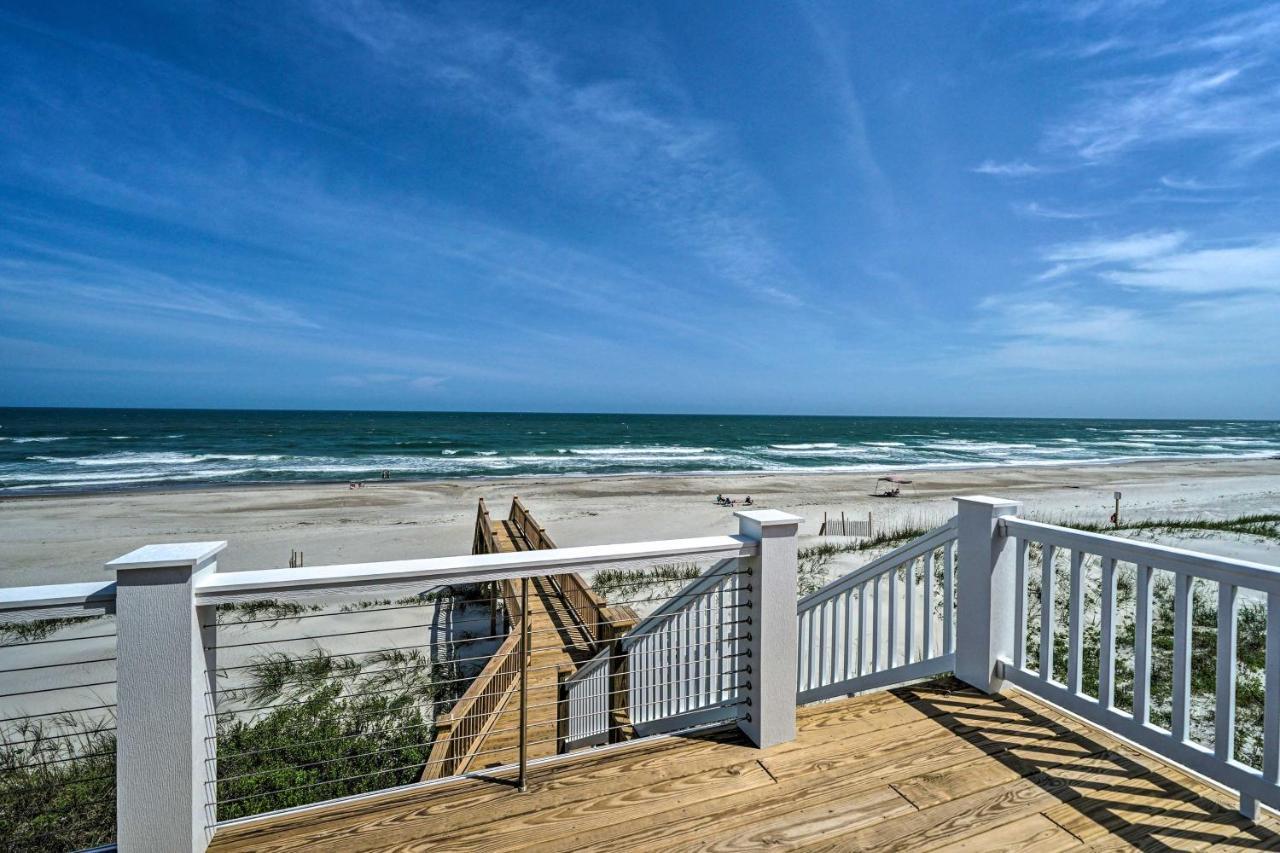 Beachfront Oasis With 2 Large Decks, Bbq And Views! Topsail Beach Eksteriør bilde