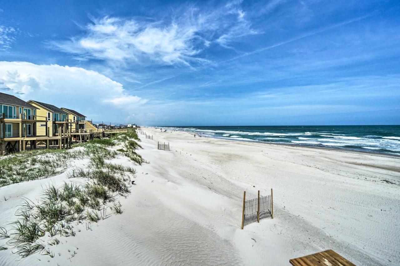 Beachfront Oasis With 2 Large Decks, Bbq And Views! Topsail Beach Eksteriør bilde